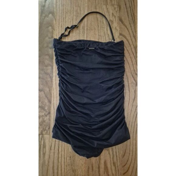 Ivanka Trump Ruched Slimming One-piece Bathingsuit Swimsuit Women's Size 6l - Picture 3 of 5